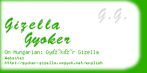 gizella gyoker business card